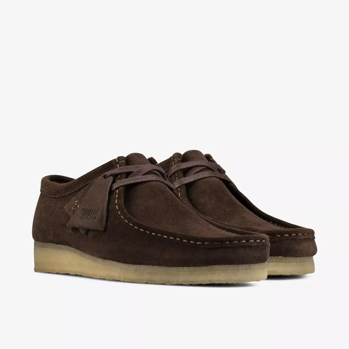Clarks Wallabee Shoe Dark Brown Suede