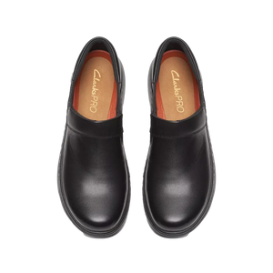 Clarks ClarksPro Gem Work Shoe - Black Leather