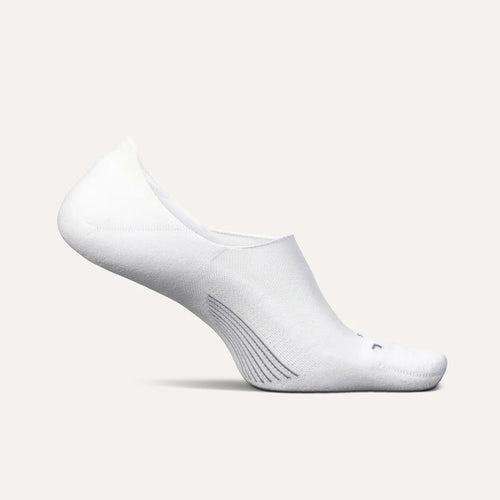 Feetures Elite Light Cushion Invisible Sock - White
