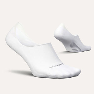 Feetures Elite Light Cushion Invisible Sock - White