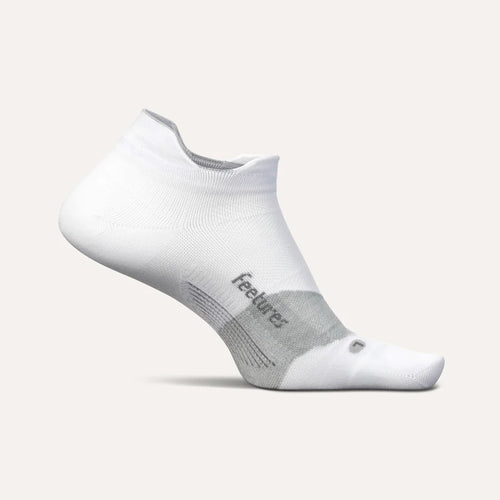 Feetures  Elite Ultra Light No Show Tab Sock - White