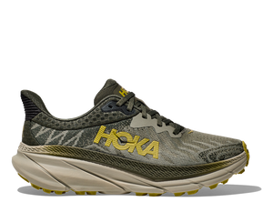 Hoka One One M Challenger 7 Wide Trail Runner - Olive Haze / Forest Cover 