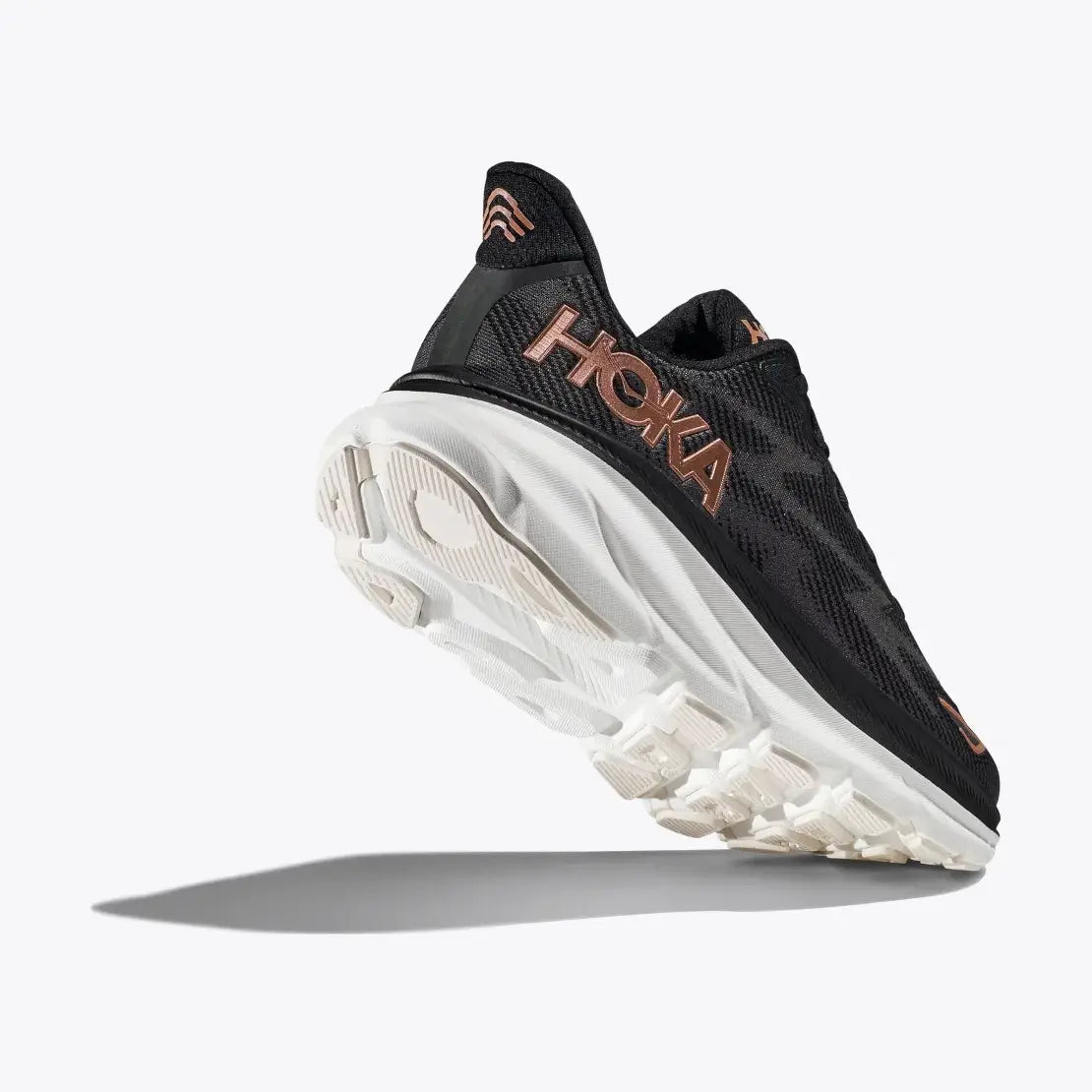 Hoka One One Clifton 9 Running Shoe Black Rose Gold
