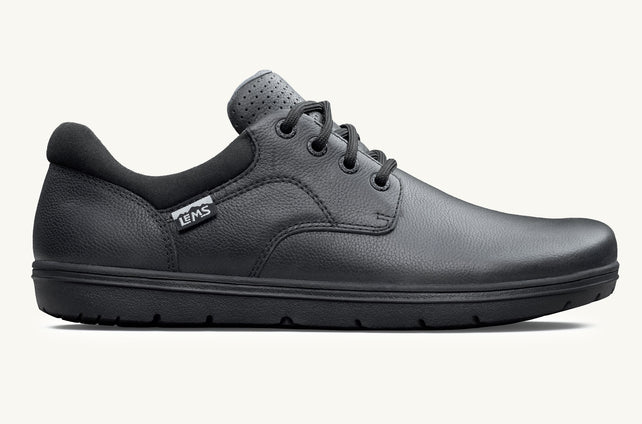 Lems Nine2Five V2 Minimal Lace Up Shoe - Black | Comfortable Shoes