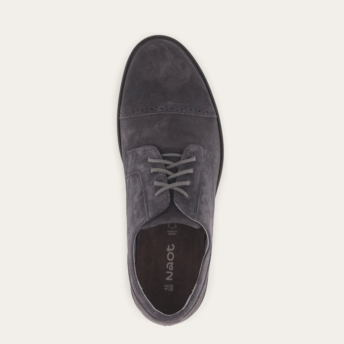 Naot‎ Mens Bondos Oxford Shoes US 9 Suede Comfort Lace Up Dress Charcoal Bruno Marc, Men main image 4