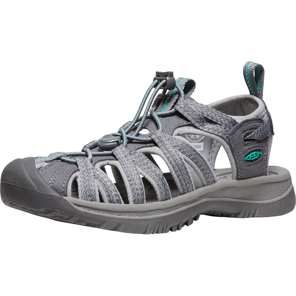 Keen Whisper Sandal Medium Grey Peacock Green Comfortable
