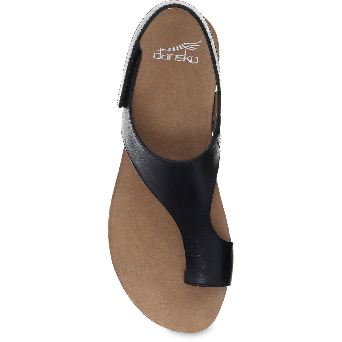 Dansko Reece Sandal - Black Waxy Burnished | Comfortable Shoes