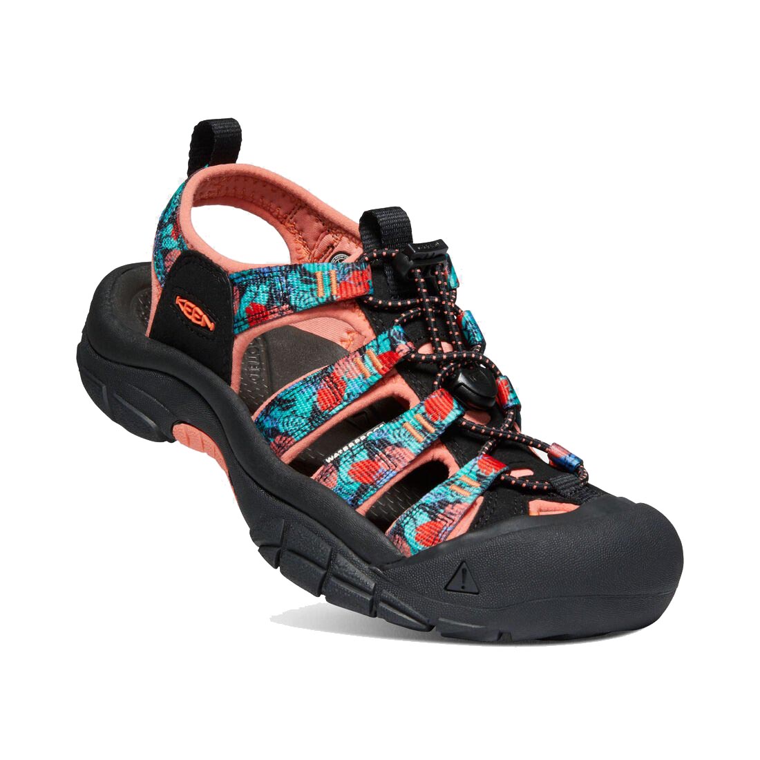 Keen Newport H2 Sandal Black Multi Coral Comfortable Shoes