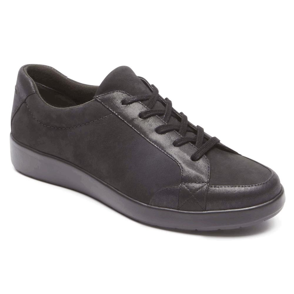 Rockport Delaire Sneaker Black Comfortable Shoes Pedestrian Shops
