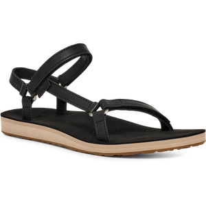 Teva Original Universal Slim Leather Sandal - Black / Tan  display picture 1