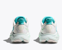 Hoka One One Clifton 10 Wide Running Shoe- White / Cielo Blue
