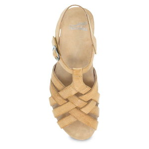 Dansko Tinley Sandal - Tan Milled Burnished