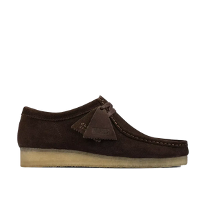 Clarks wallabee brown suede hot sale