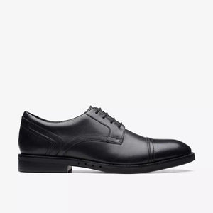 Clarks Un Hugh Cap Toe Dress Shoe Black Comfortable Shoes Pedestrian Shops