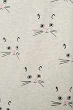 CAT WHISKERS PRINT SWEATSHIRT: M