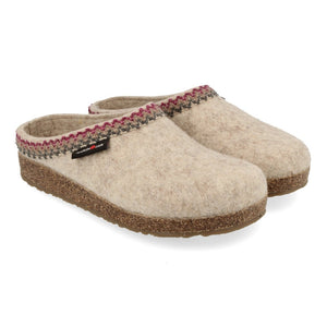 Haflinger Zig Zag Clog - Natural