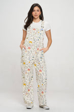 MUSHROOM MEADOW PRINT OVERALLS: XL