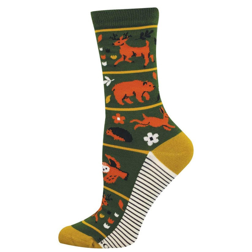 Socksmith Forest Friends Bamboo Sock - Green