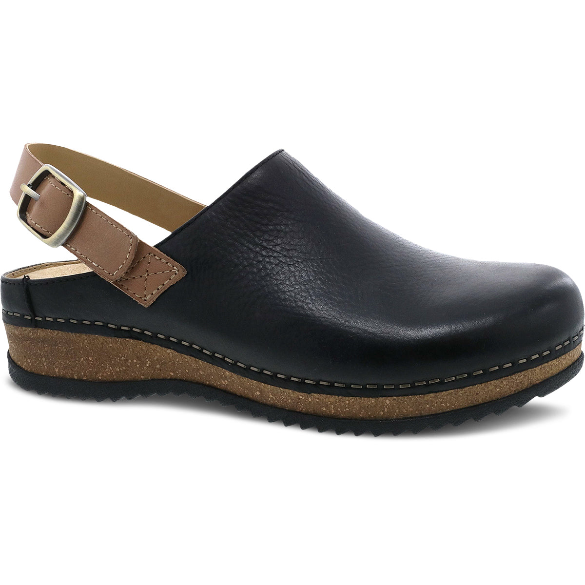 Dansko Merrin Clog - Black Waxy Milled | Comfortable Shoes