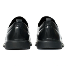 Amberjack The Original Dress Shoe Comfortable Oxford Obsidian back view 