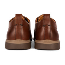 Amberjack The Original Comfortable Mens Dress Shoe Chestnut back view 
