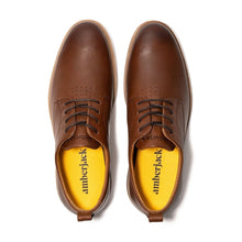 Amberjack The Original Comfortable Mens Dress Shoe Chestnut laces view pair