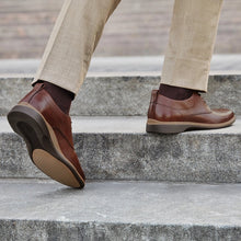 Amberjack The Original Comfortable Mens Dress Shoe Chestnut lifestyle pic 