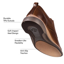 Amberjack The Original Comfortable Mens Dress Shoe Chestnut tech specs 