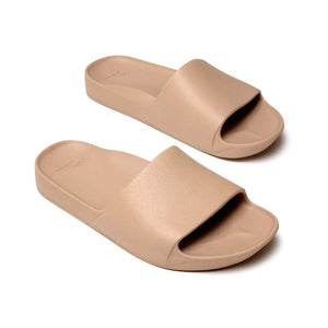Archies Arch Support Slide Sandal - Tan