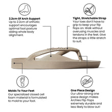 Archies Arch Support Flip Flop Sandal - Taupe