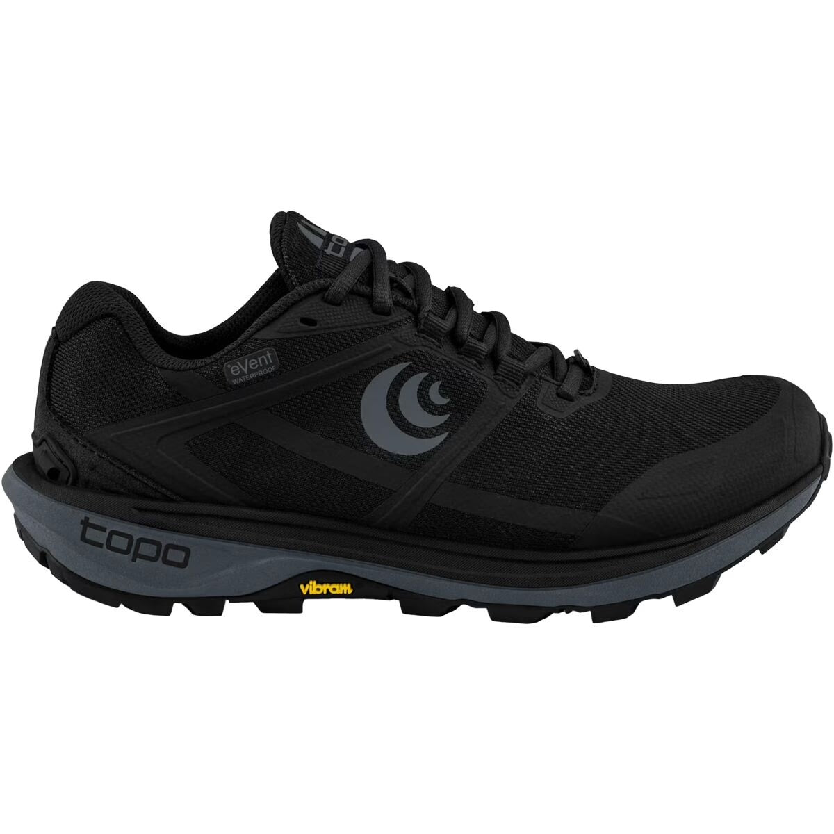 Topo Athletic Terraventure 4 WP Black/Charcoal Trail Running Shoe, Men\'s 10 Topo Athletic Terraventure 4 WP Review: All Black Everything  main image 4