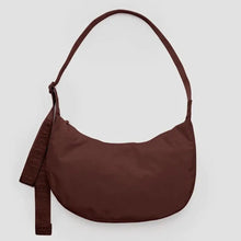 Cross body bag in rich mahogany brown adjustable strap 