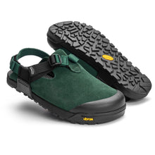 Bedrock Mountain Clog in Cascade Green Suede available at the Pedestrian Shops in Boulder and Denver
