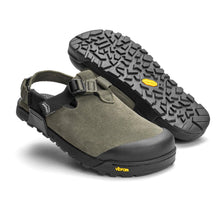 Bedrock Mountain Clog in sagebrush green Suede available at the Pedestrian Shops in Boulder and Denver