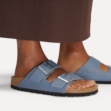 Blue sandals with cork sole 