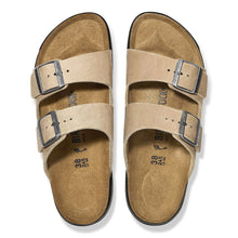 Pair of Birkenstock tobacco sandals with double buckles 