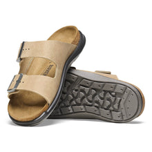 Birkenstock Arizona tobacco sandal with black sole