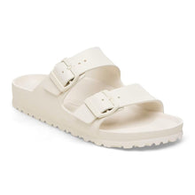 Eggshell sandal with double buckle 