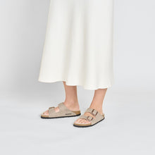 Birkenstock Arizona Shearling Sandal - Desert Grey Taupe