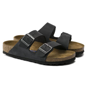 Birkenstock Arizona Soft Footbed Sandal - Black Oiled