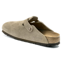 Birkenstock Boston Soft Footbed Clog - Narrow Taupe Suede
