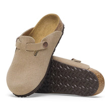 Kid's suede leather clog