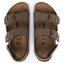 Pair of mocha Birkenstock kid's sandals with double straps 