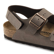 Birkenstock kid's sandal with cork sole and velcro backstrap