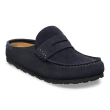 Navy blue suede Birkenstock Clog