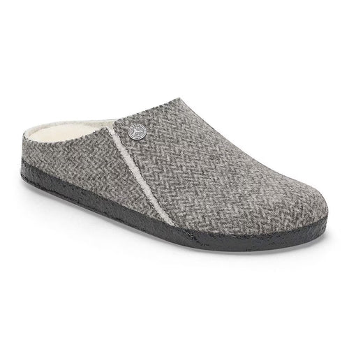 Birkenstock Zermatt Shearling Slipper - Herringbone Gray/Natural