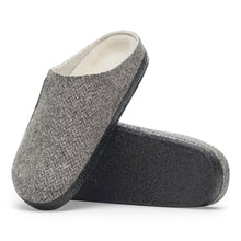 Birkenstock Zermatt Shearling Slipper - Herringbone Gray/Natural