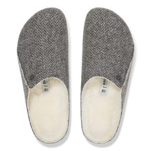 Birkenstock Zermatt Shearling Slipper - Herringbone Gray/Natural