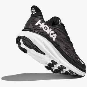 Hoka One One Clifton 9 Running Shoe - Black / White