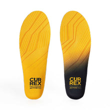 Yellow and black shoe insoles